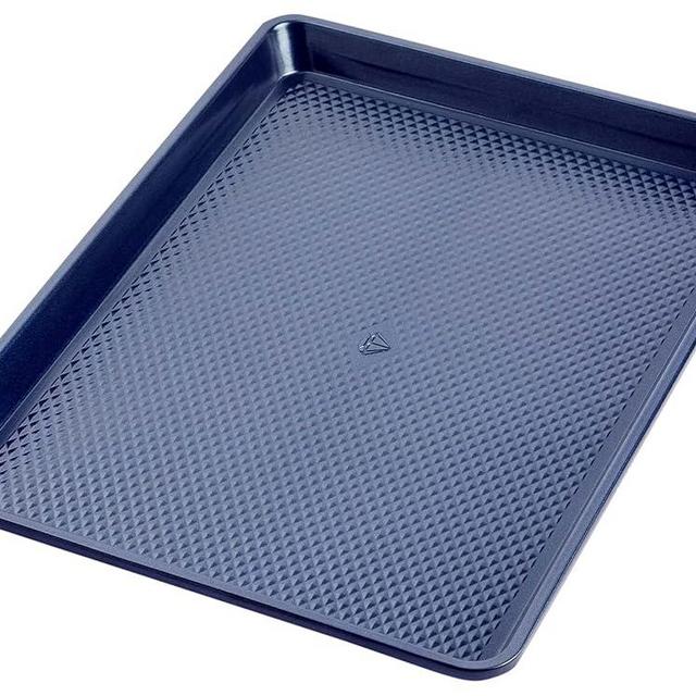 Blue Diamond Bakeware Diamond Infused Ceramic Nonstick, 13" x 9" Quarter Cookie Sheet Baking Pan, Dishwasher and Freezer Safe, PFAS-Free, Blue