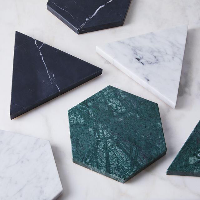 Marble & Leather Trivet & Platter