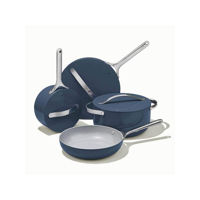 Caraway Home 7pc Non-Stick Cookware Set - Navy