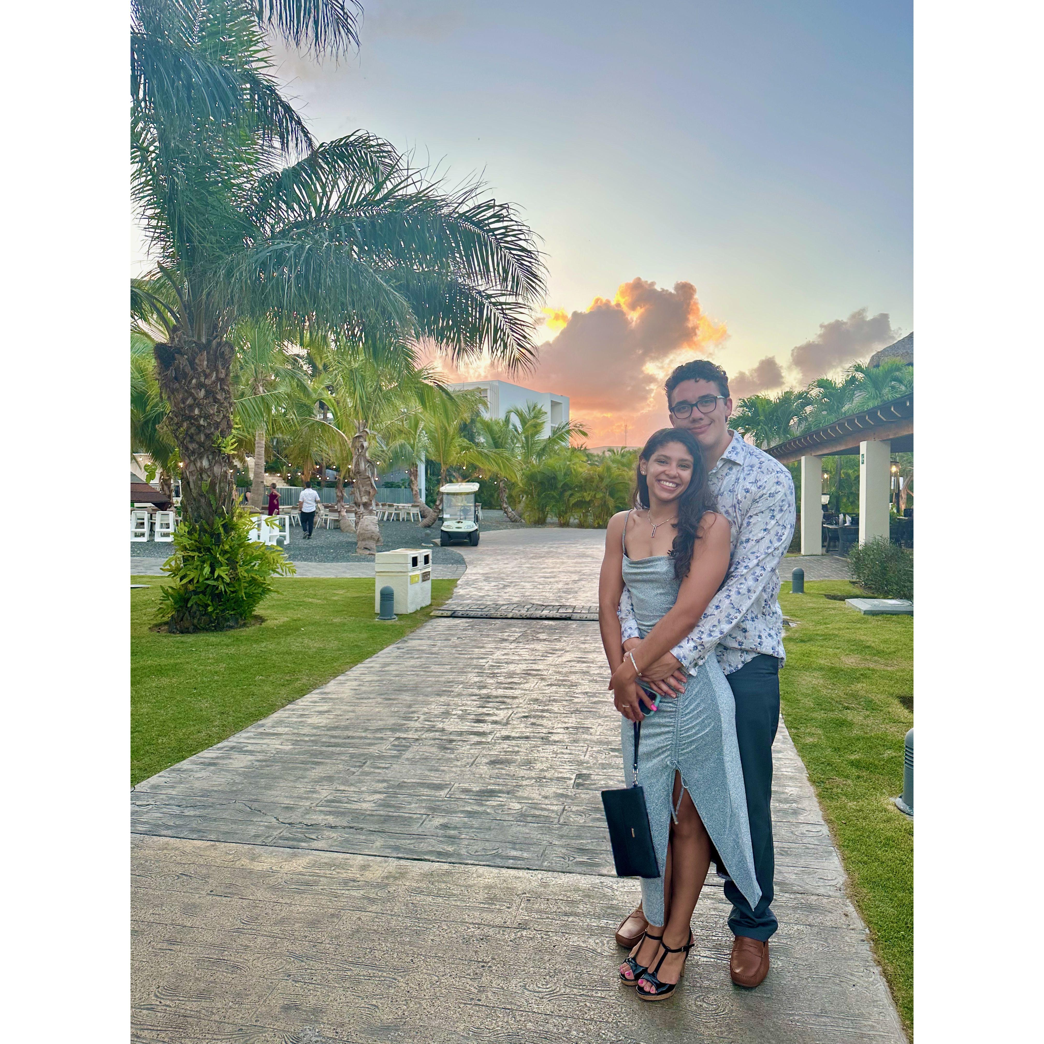 We got engaged on this trip!