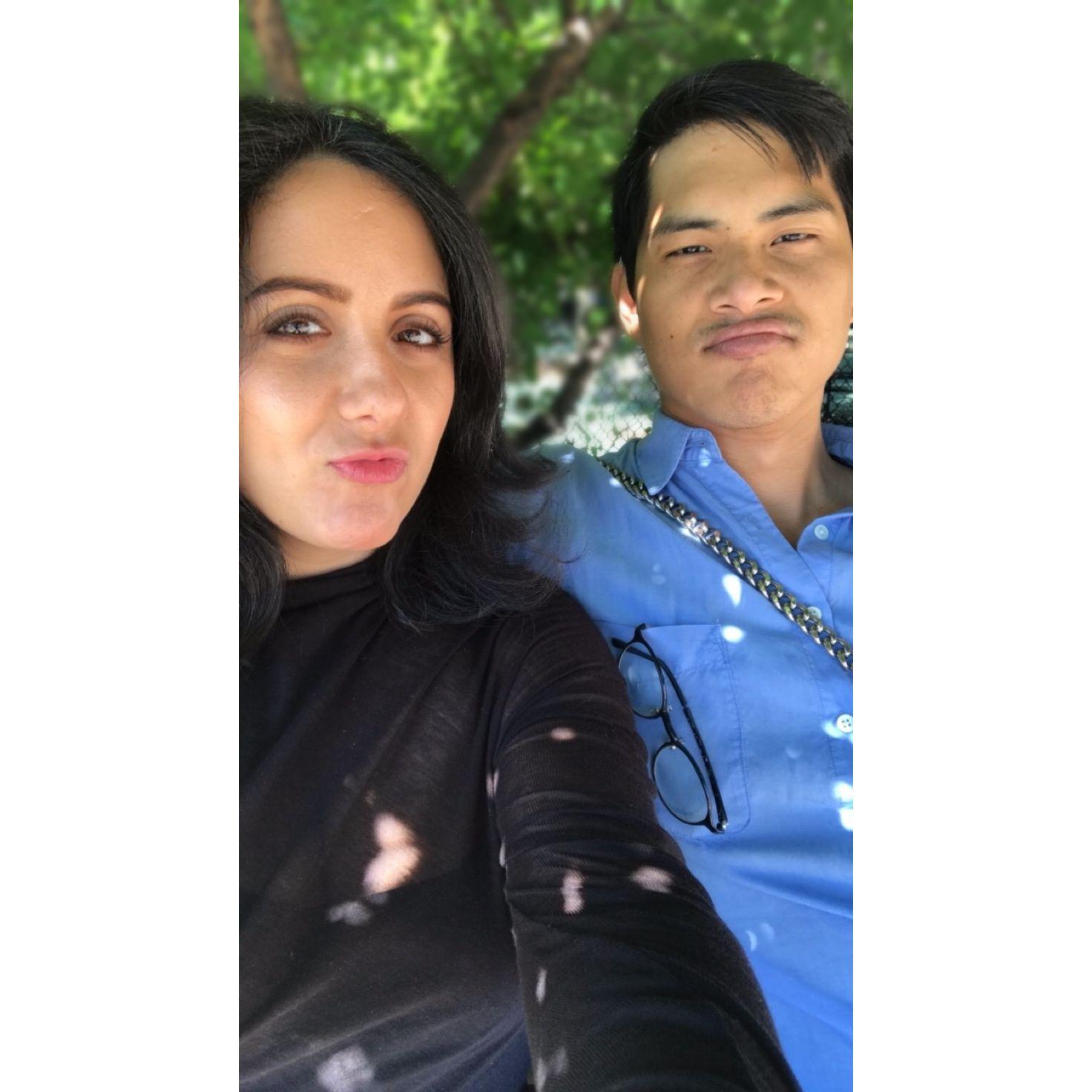 Baby Alan & Vanessa only a few months into their relationship in 2018.