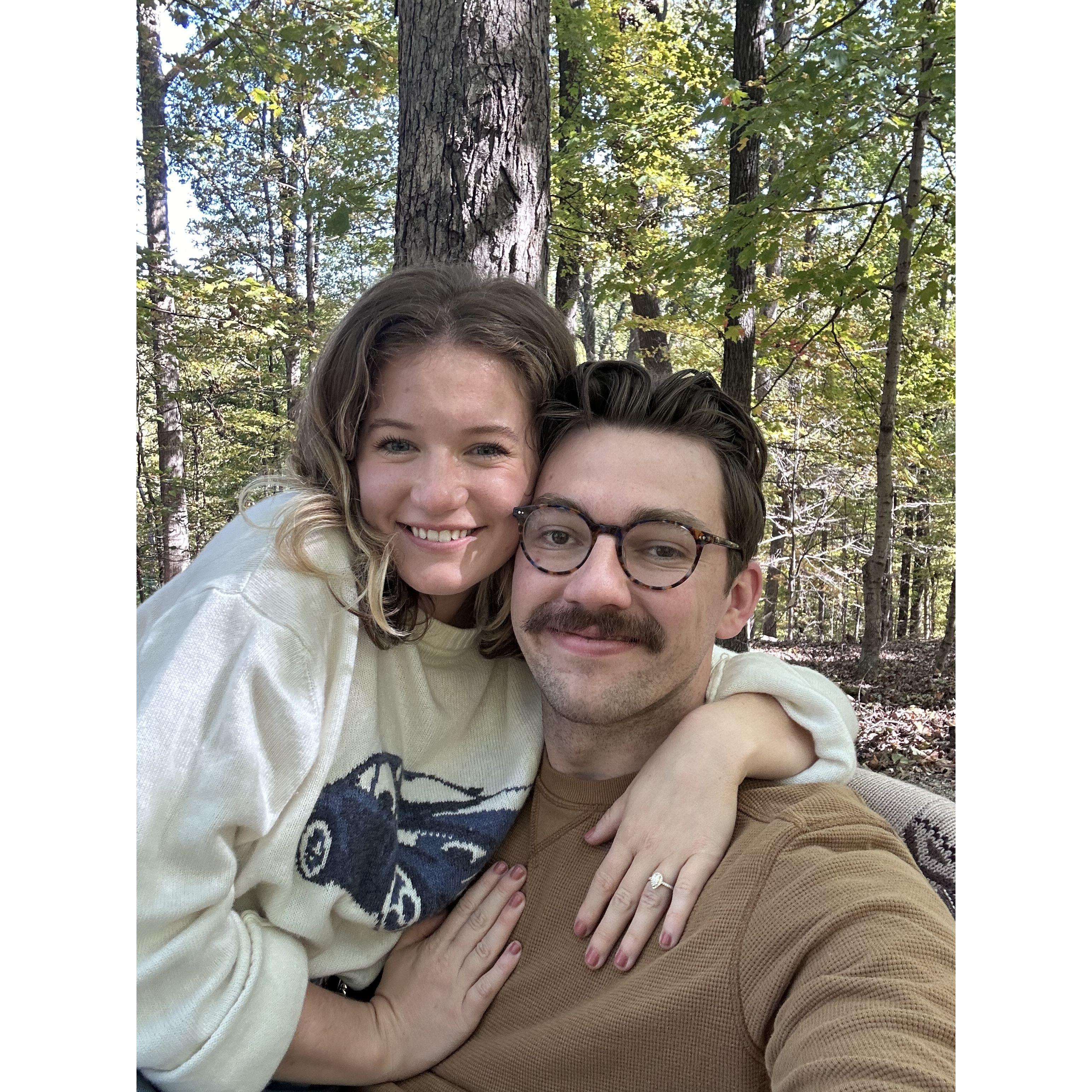 Shortly after she said "I will. Yes, please." :)