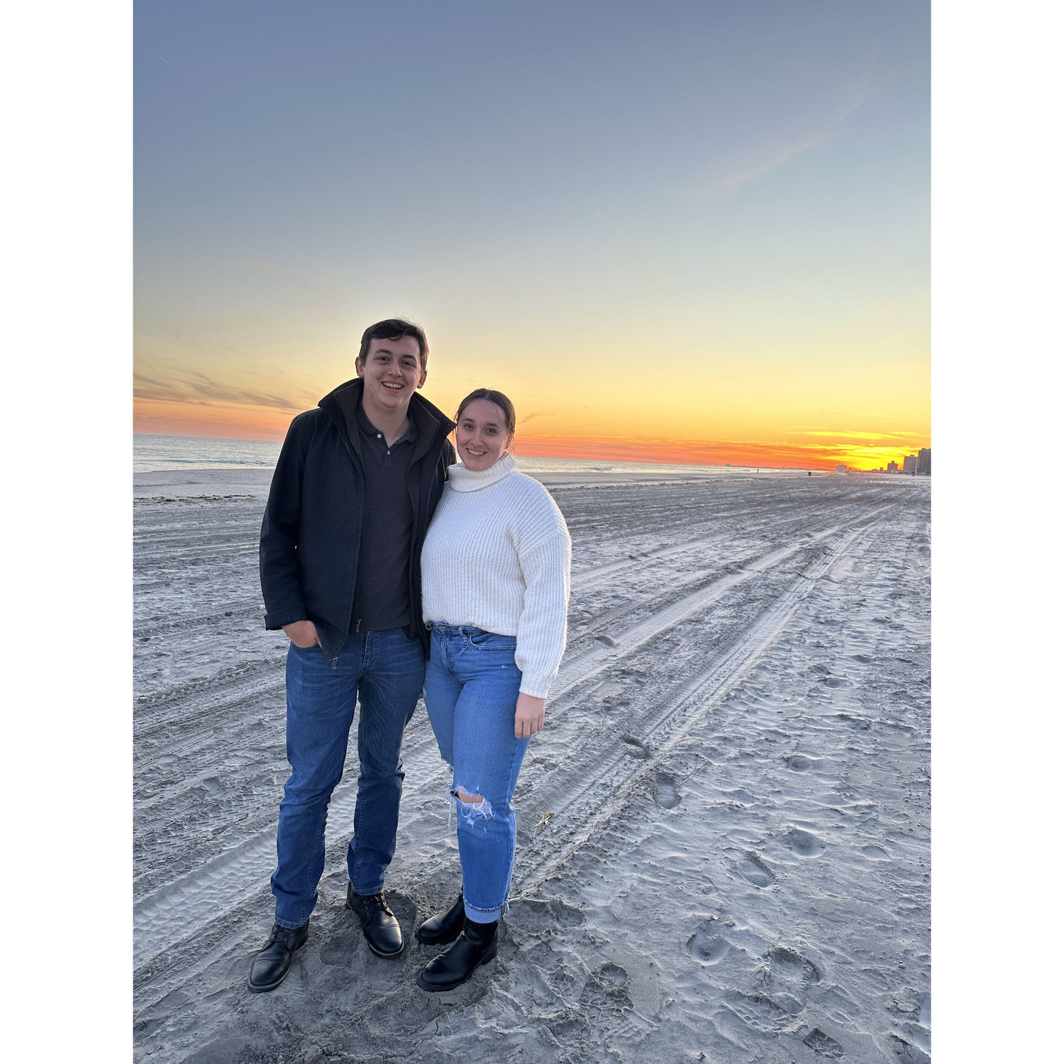 A trip to the beach in the winter to watch Taitelyn's brother graduated from bootcamp.