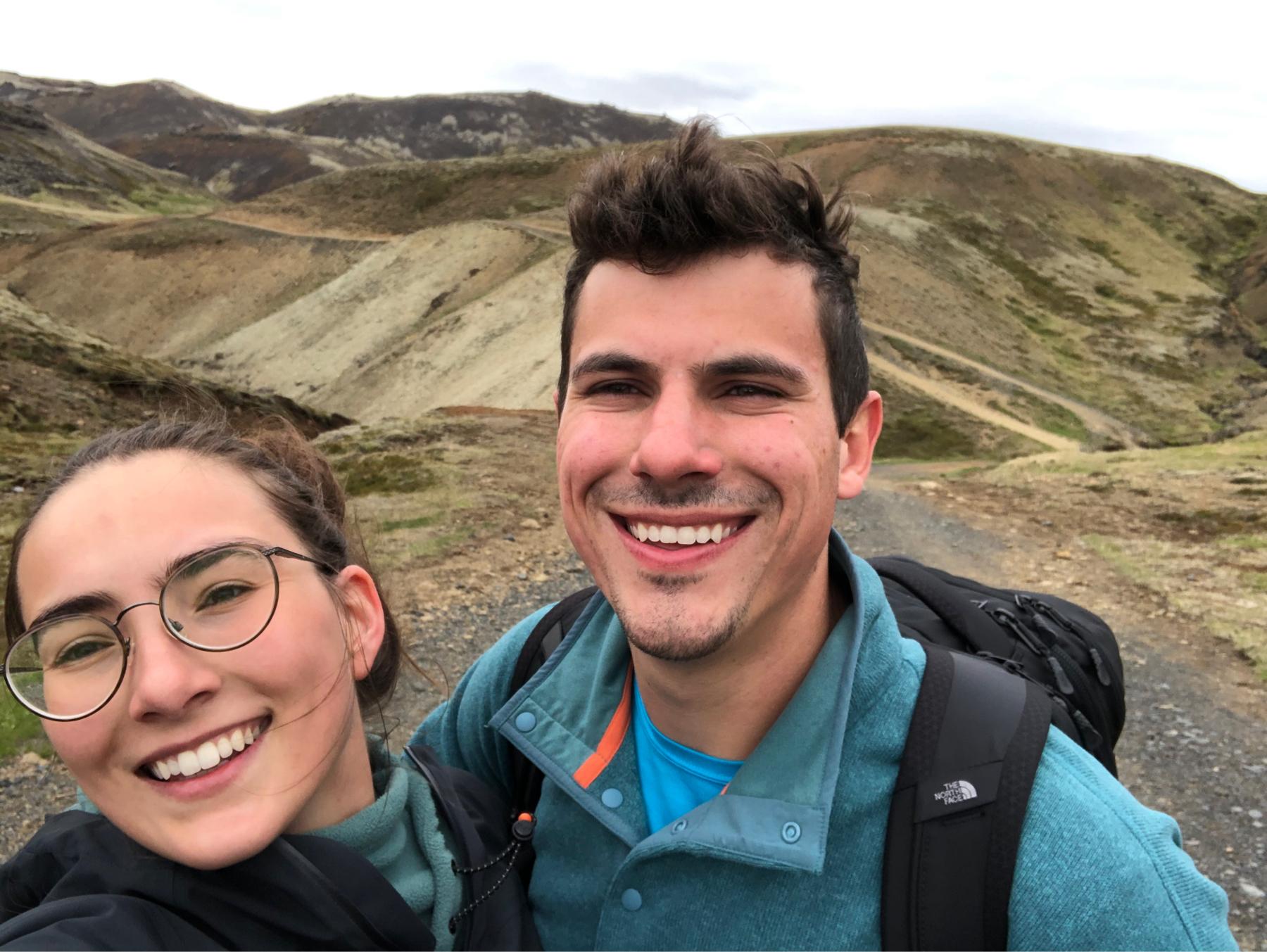 This hike was up to one of the natural warm springs Iceland is home to. The higher up you went, the warmer the water got. It was truly a natural hot tub.