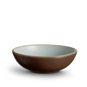 Dessert Bowl - Aqua Chocolate Brown