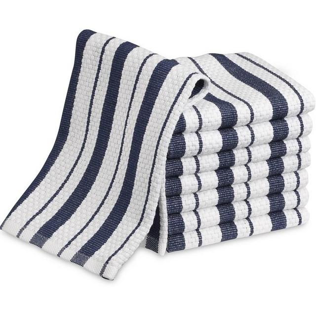 Williams Sonoma Classic Stripe Dishcloths, Set of 4, Navy Blue