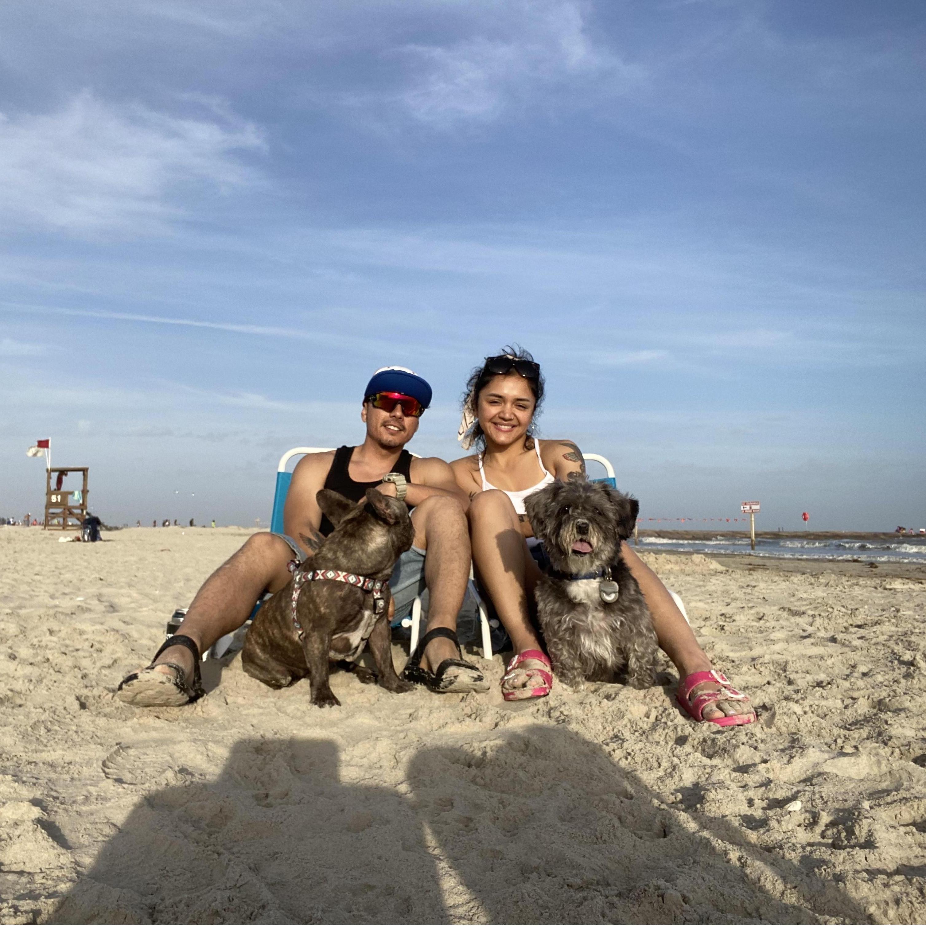 Beach with the babies