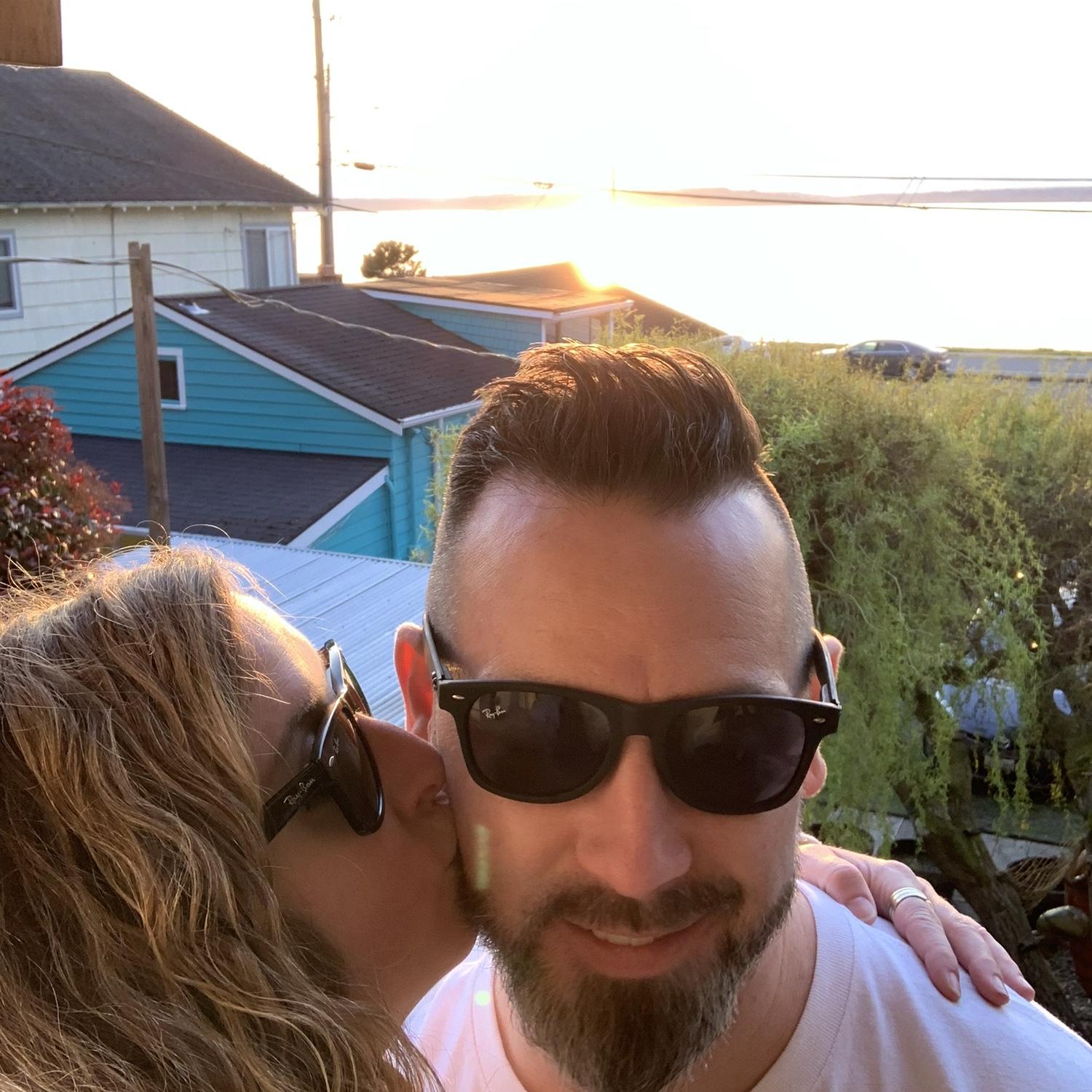 Sunset at the Easy Street Beach House on Alki Beach
