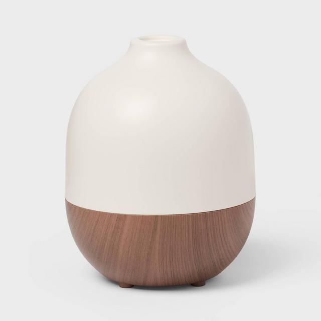 White Top and Woodgrain Base 300ml Large Diffuser - Threshold™