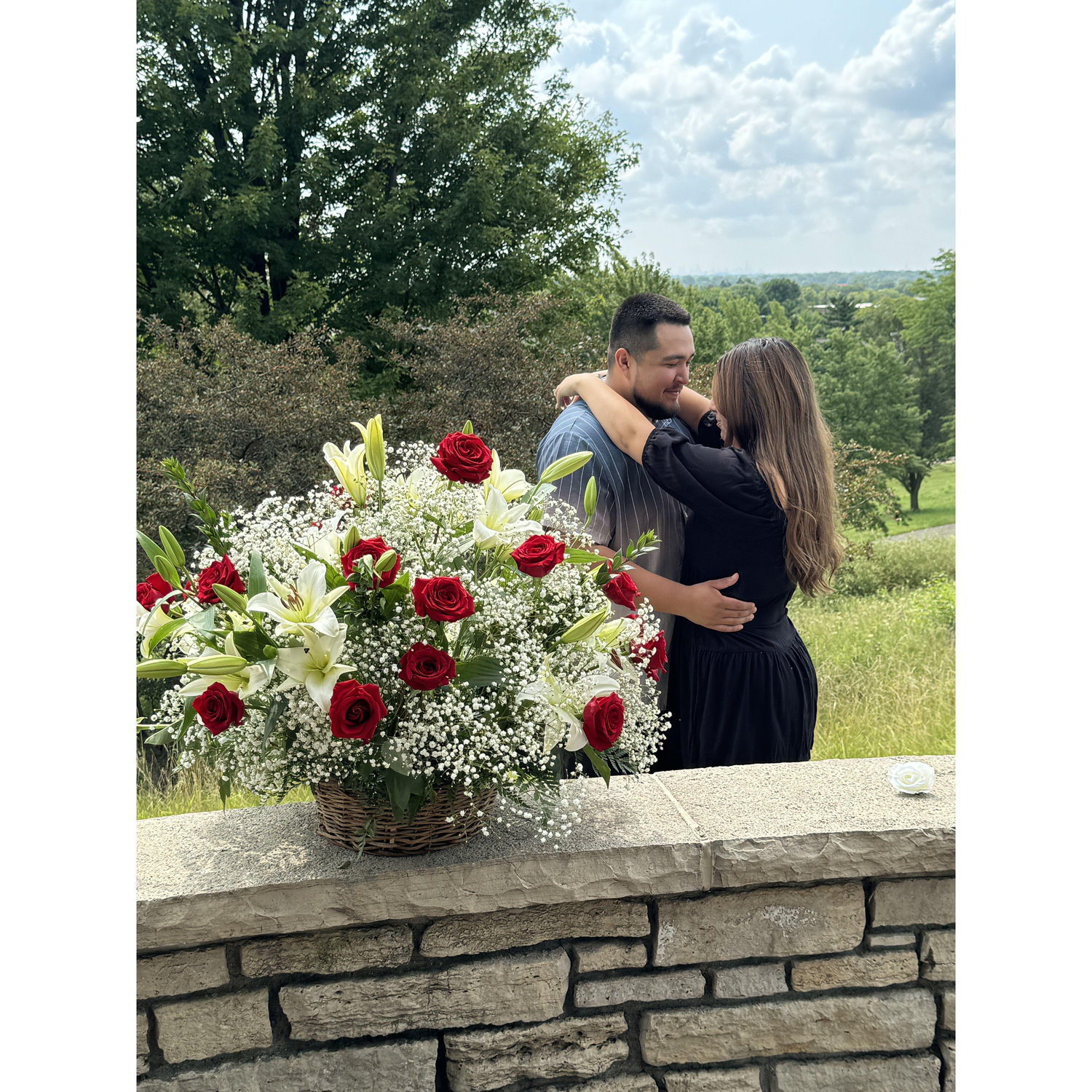 July 2024
The day that David proposed to me was at our favorite park that we'd always go to for our date picnics.