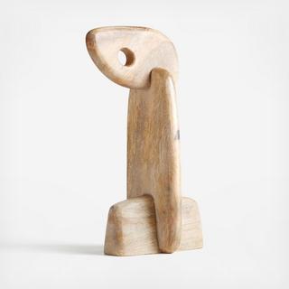 Abstract Wood Bird Decor