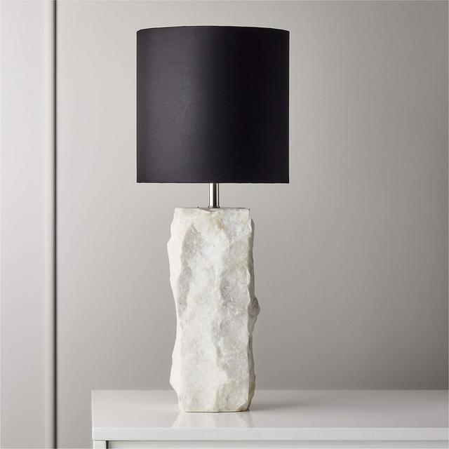 Raw Marble Table Lamp