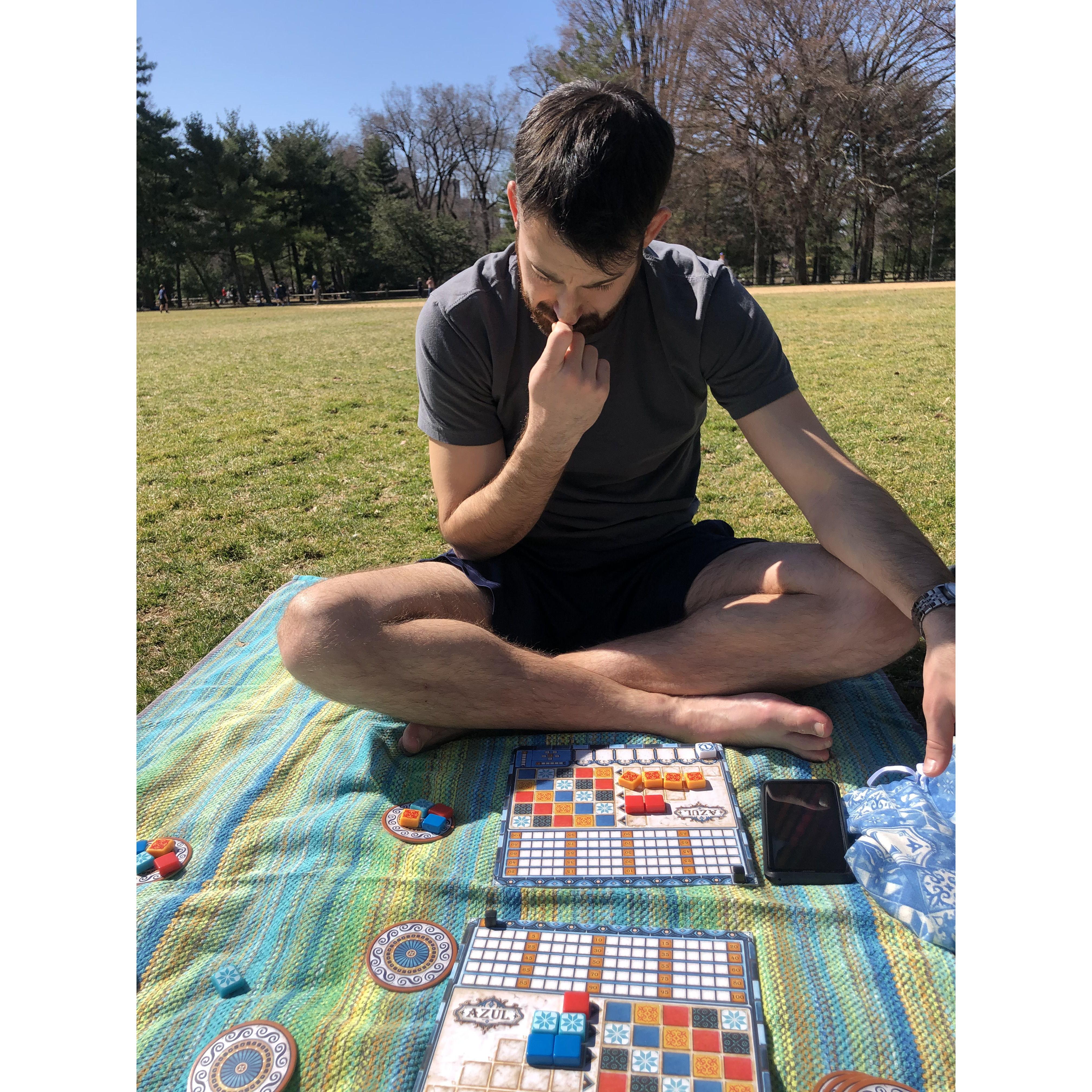 Azul at the park