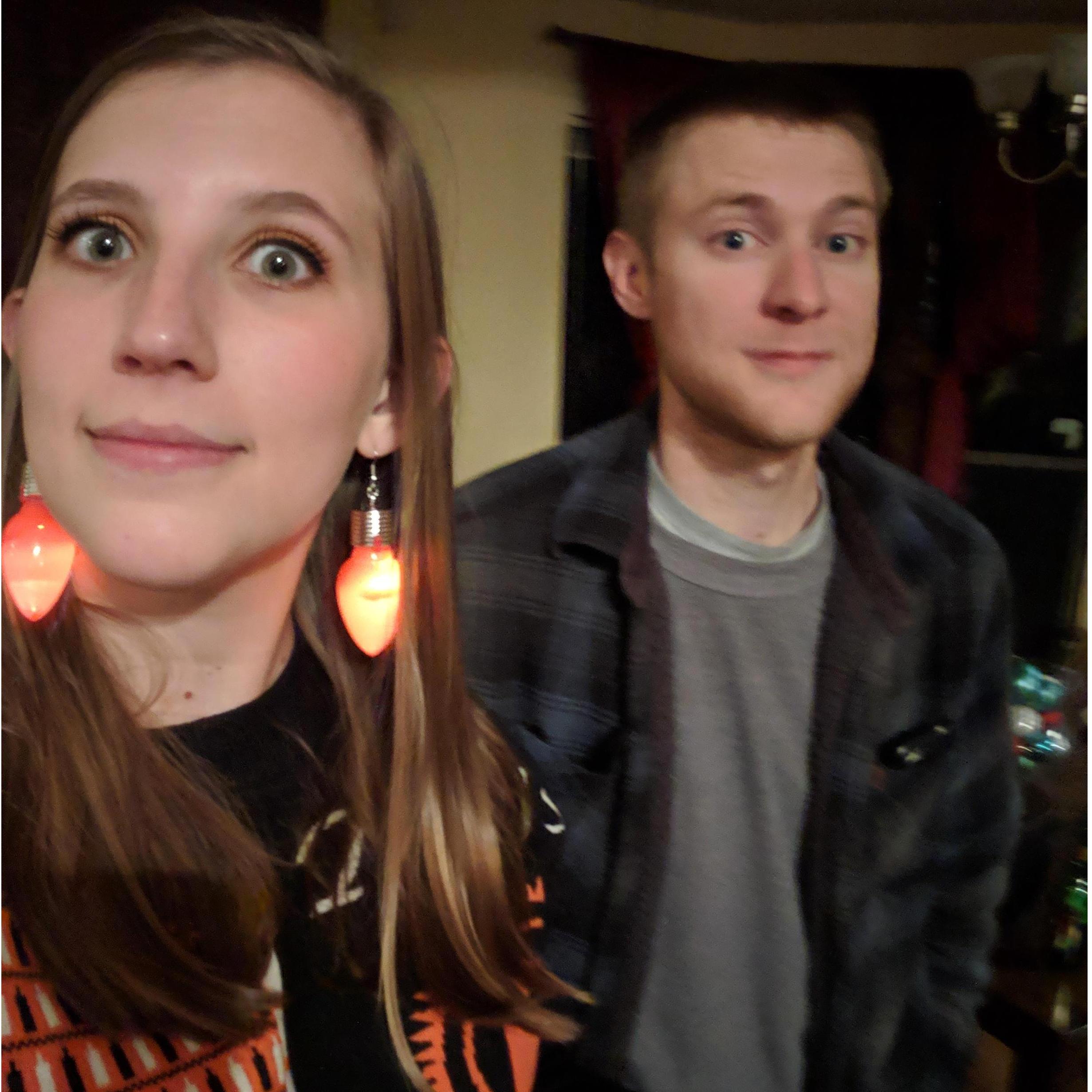 Ugly Christmas sweater party-- December 2018