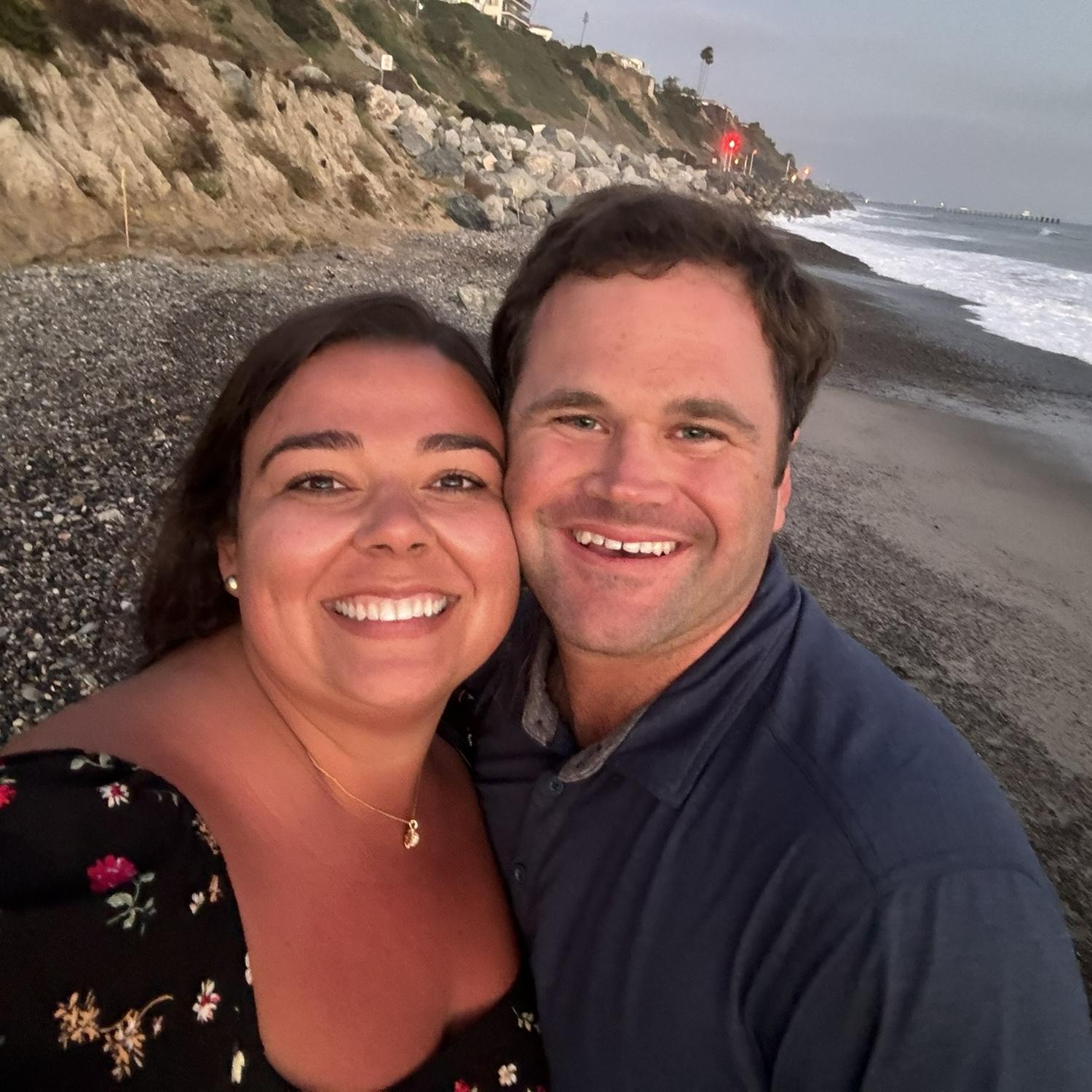 Sunset beach walk in San Clemente