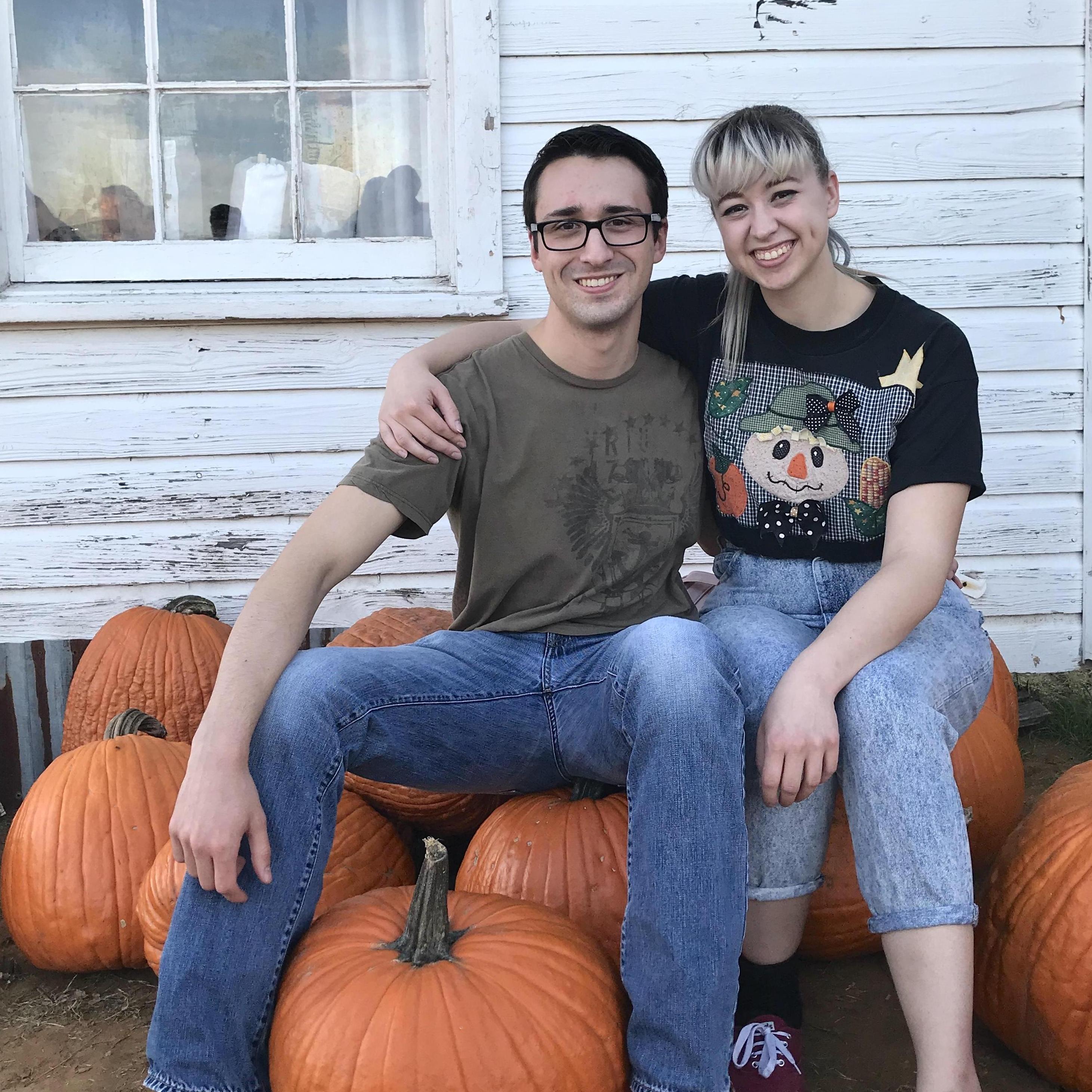 Halloween 2018, Grant and Bailey enjoyed a pumpkin patch in Grapevine together.