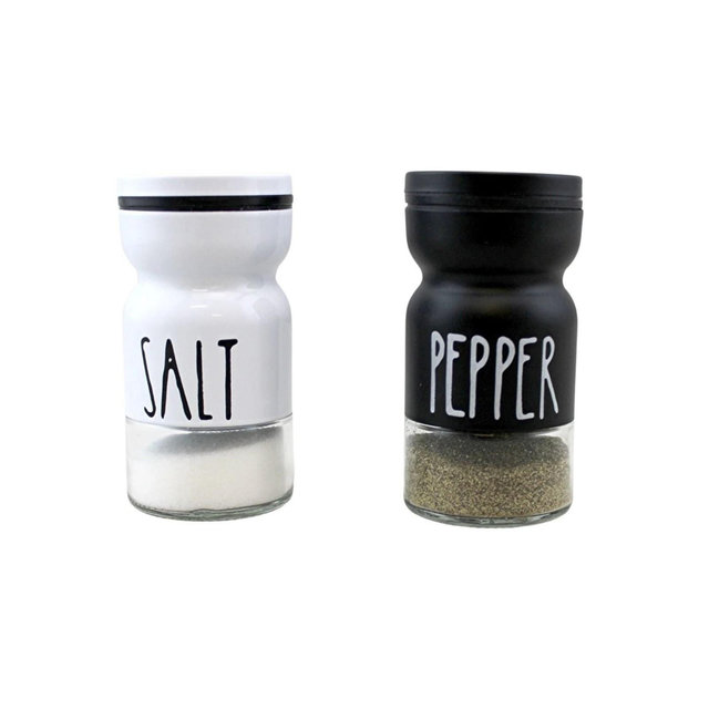 Home Collection Vintage Glass Salt and Pepper Shaker Set