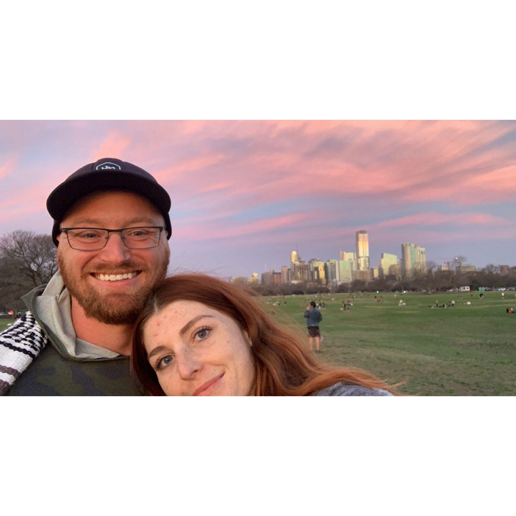 Zilker Park sunsets, our favorite place.