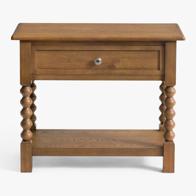 Chris Loves Julia Stacked Ball Nightstand, Kindle Brown, 30"