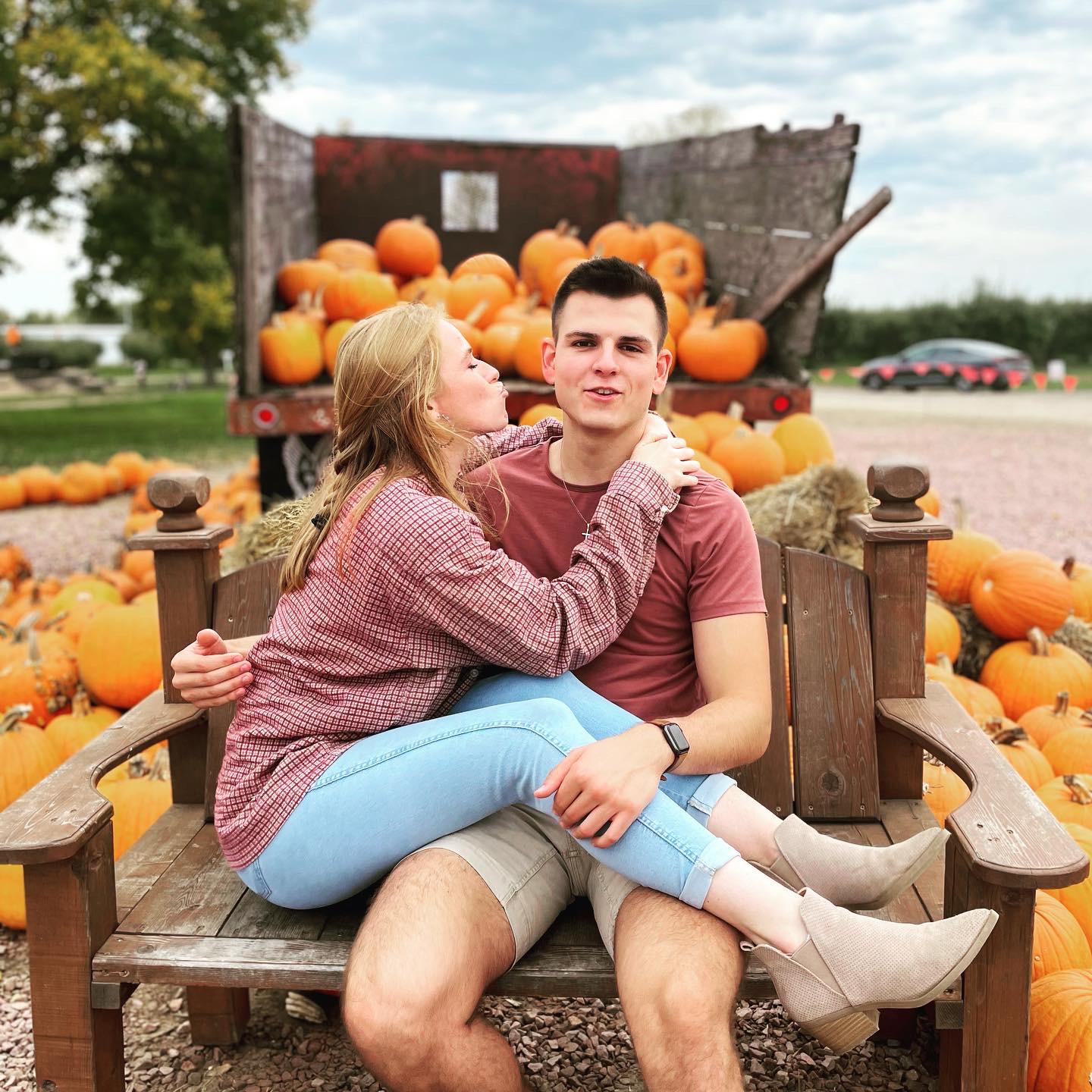 Pumpkin patch fun from a double date with Sydney and Trevor!