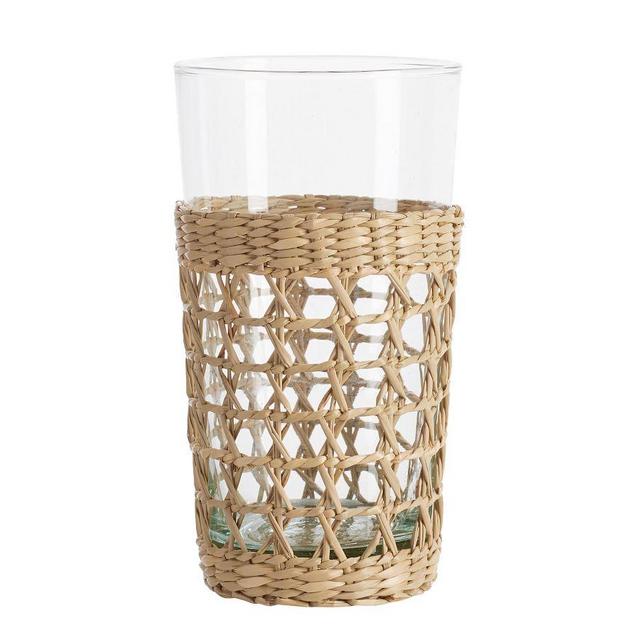 Cane Recycled Glasses, Set of 6 - Natural - Tall 9.5 oz.