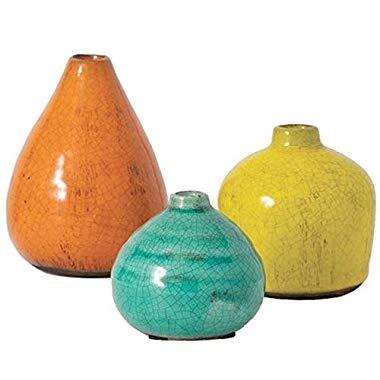 Sullivans Small Ceramic Vase Set, Various Sizes, Set of 3 (CM2219)