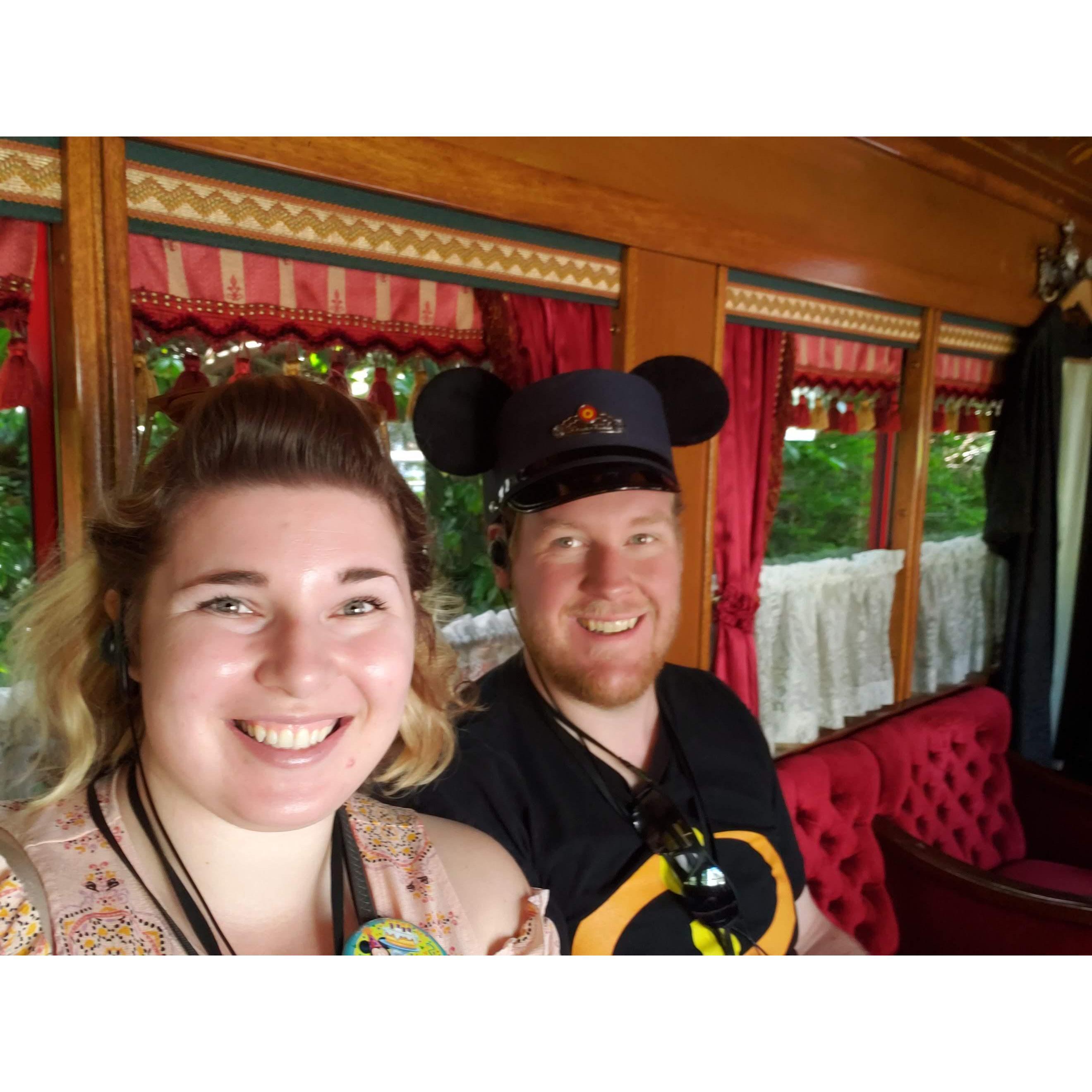 During our first trip, Chris got Marcia tickets to the only Guided Tour she had never been on that focused on the Grand Circle Tour and Walt's love of trains.