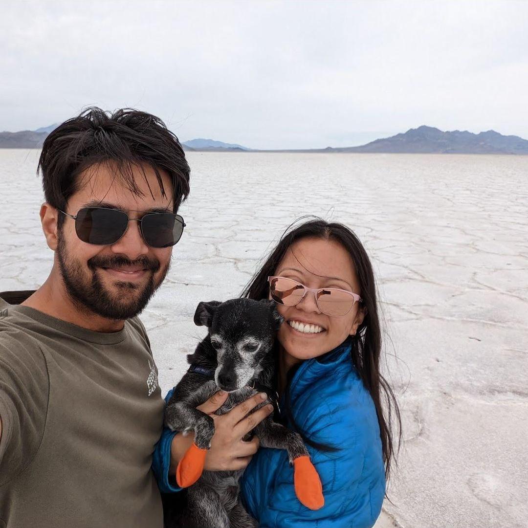 Walking on the Bonneville Salt Flats