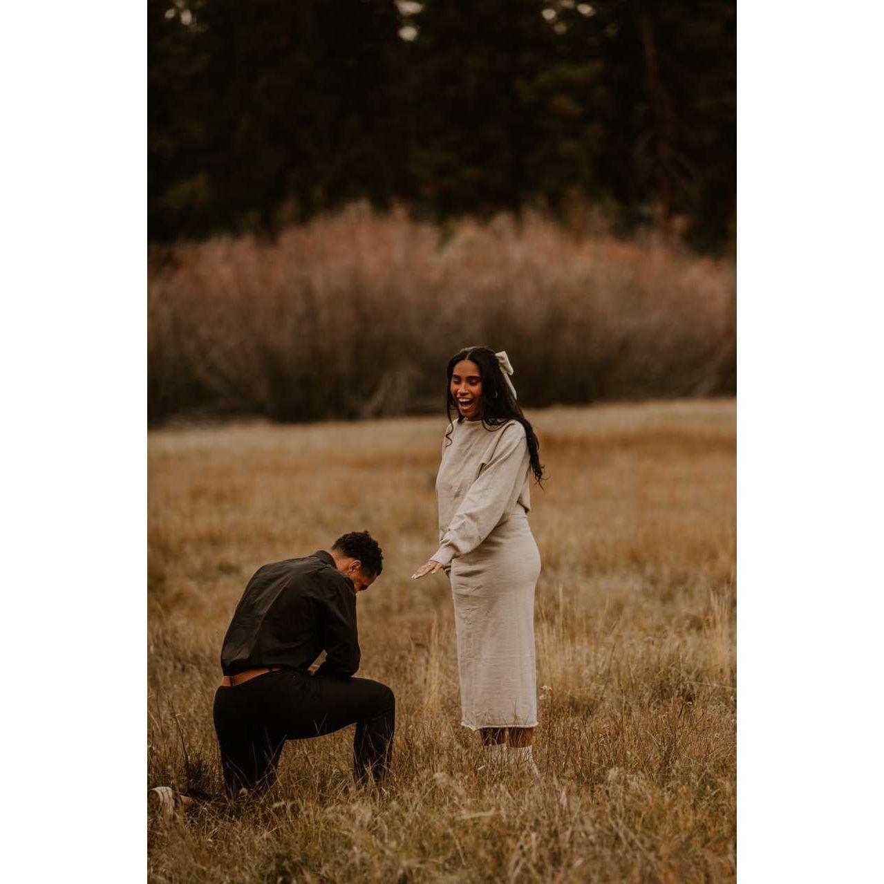Our engagement was so romantic! So happy we got it on camera