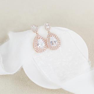 Harlow Teardrop Wedding Earrings