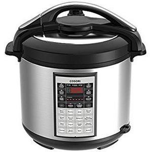MultiPot 9-in-1 Programmable Pressure Cooker 6 Quarts by Mealthy - Stainless Steel Pot, steamer basket, instant access to recipe app! Pressure cook, slow cook, sauté, rice cooker, yogurt, steam etc.