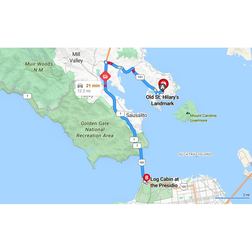 Map of the route - just for fun.