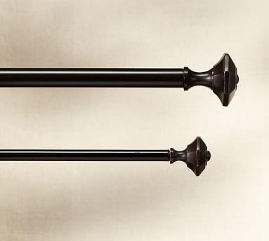 Vintage Faceted Finial, Set of 2 - Oil-Rubbed Bronze Finish