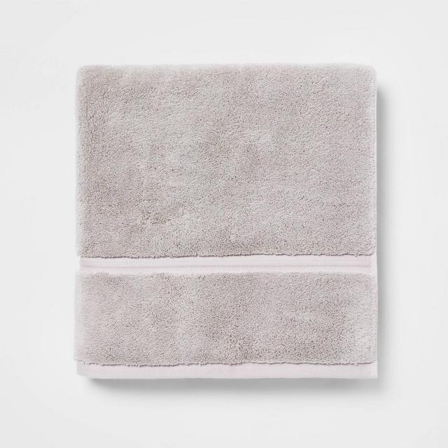 Spa Plush Bath Towel Light Gray - Threshold™