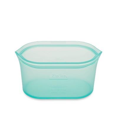 Zip Top 24oz Reusable 100% Platinum Silicone Container - Medium Dish - Teal