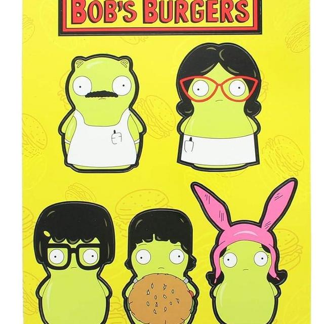 Bob's Burgers Kuchi Kopi Family 6Pcs Magnet Set Collectible Toys, 12 months to 500 months
