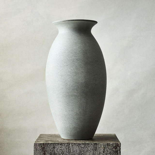 Glazed Ceramic, Floor Vase, Cool, 20.1 Inches