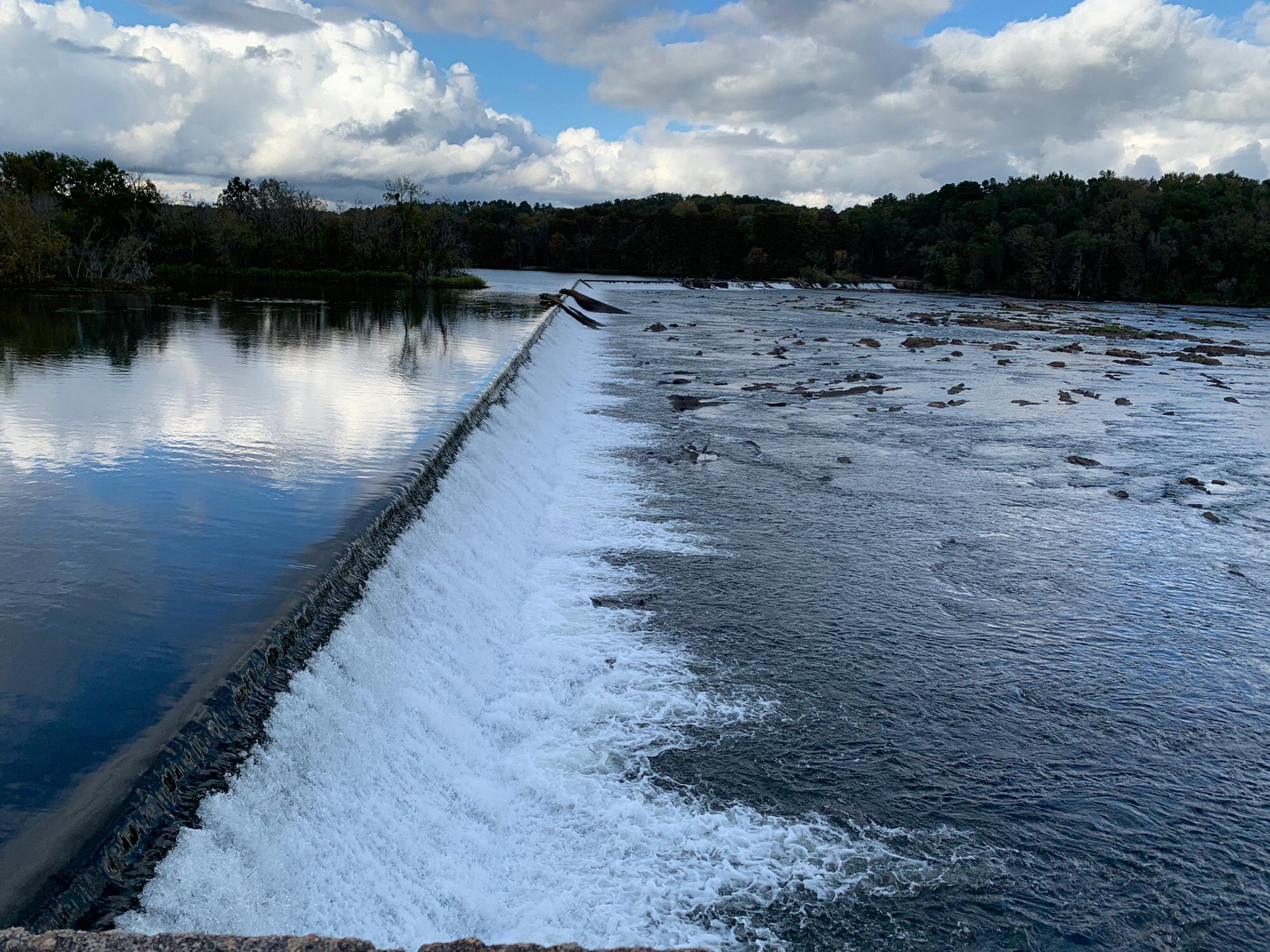The beautiful view that you can see at Savannah Rapids.