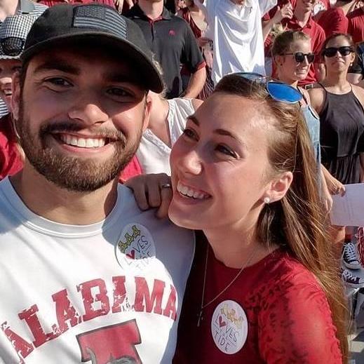 Alabama football in the student section, fall 2016.