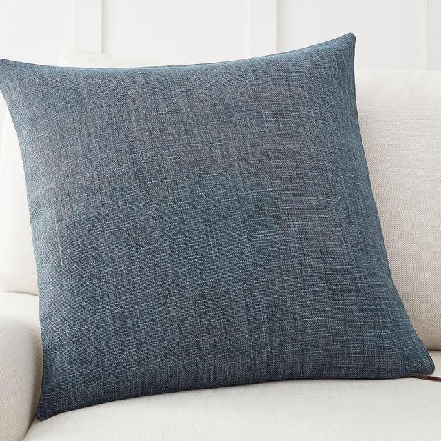 Belgian Linen Pillow Cover, 20 x 20", Midnight