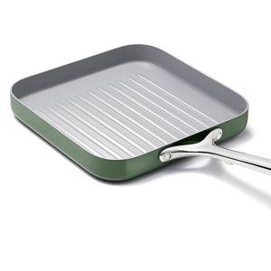Caraway Square Grill Pan - 11” Grill Pan - Sage