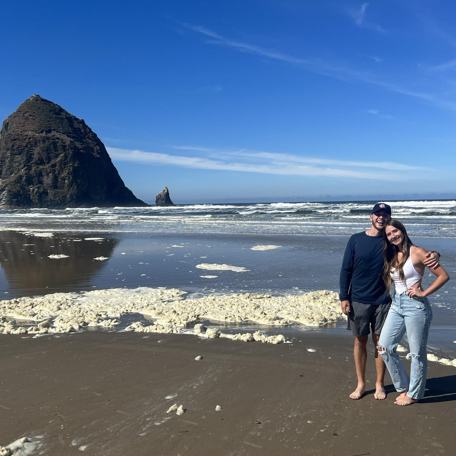 Took a trip to Cannon beach with some friends in the summer :)