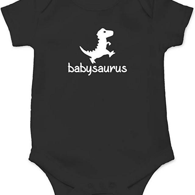 Crazy Bros Tees Babysaurus - Little Baby Dino Funny Cute Novelty Infant One-Piece Baby Bodysuit
