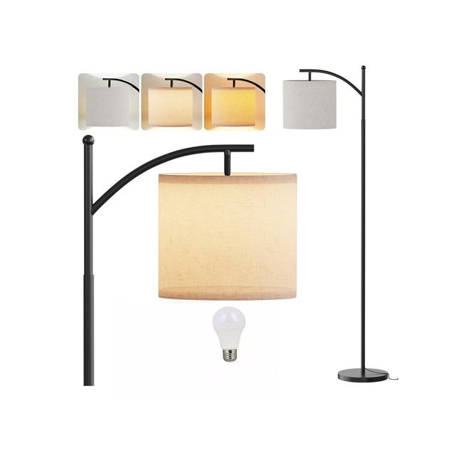 SUGIFT Adjustable Floor Lamp for Living Room with Three Color Temperatures LED Bulb
