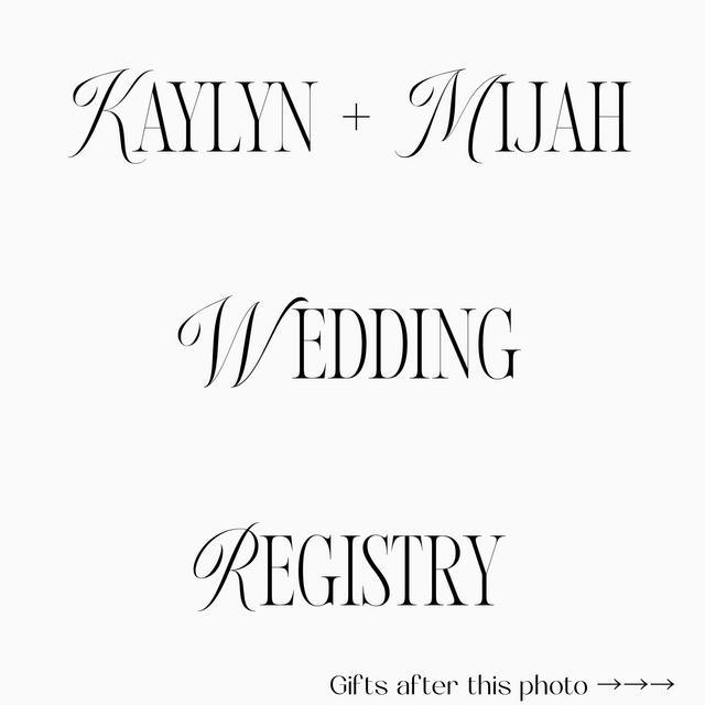 Wedding Registry Gifts➡️➡️➡️