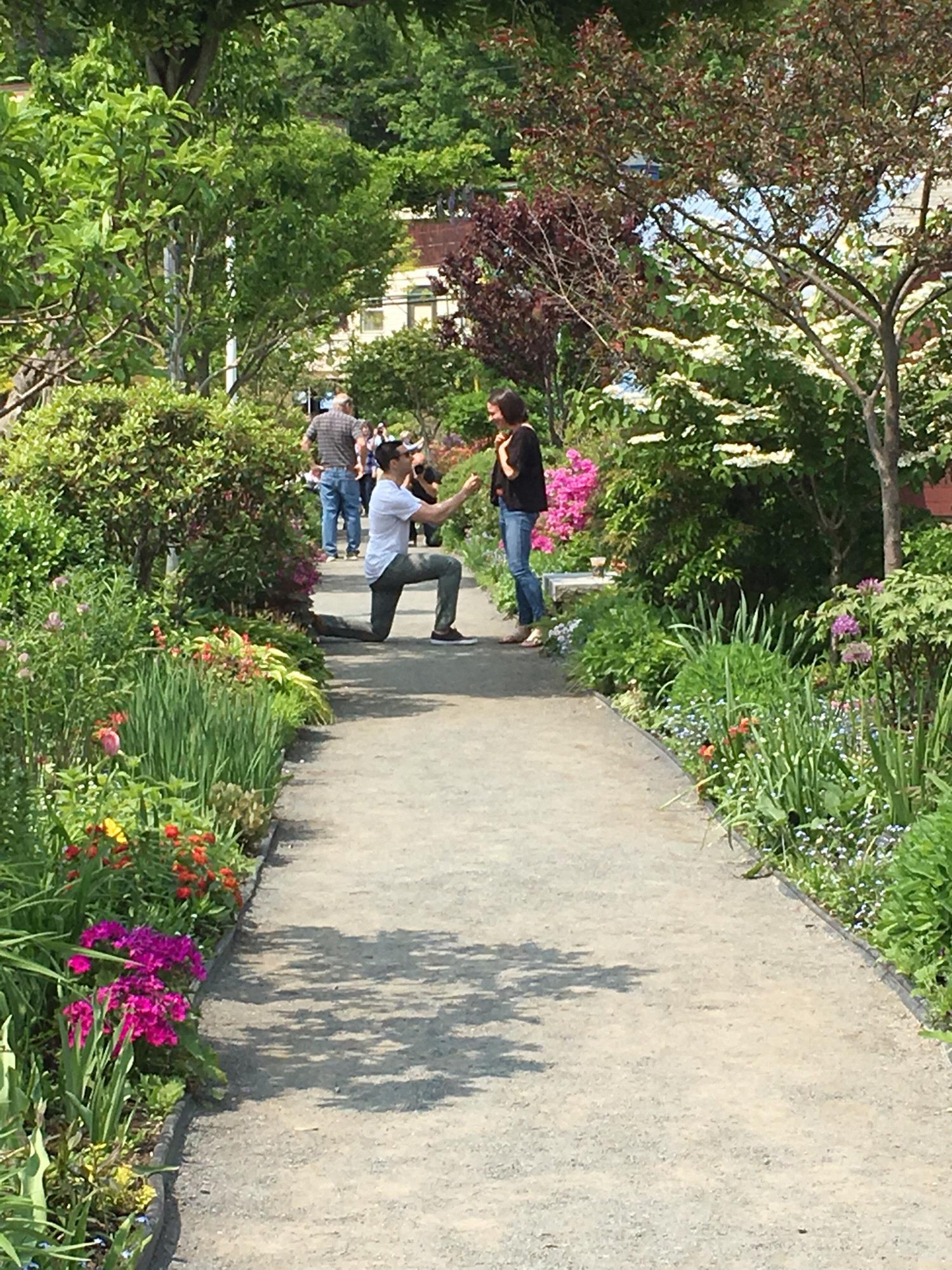 An anonymous onlooker captured our moment!