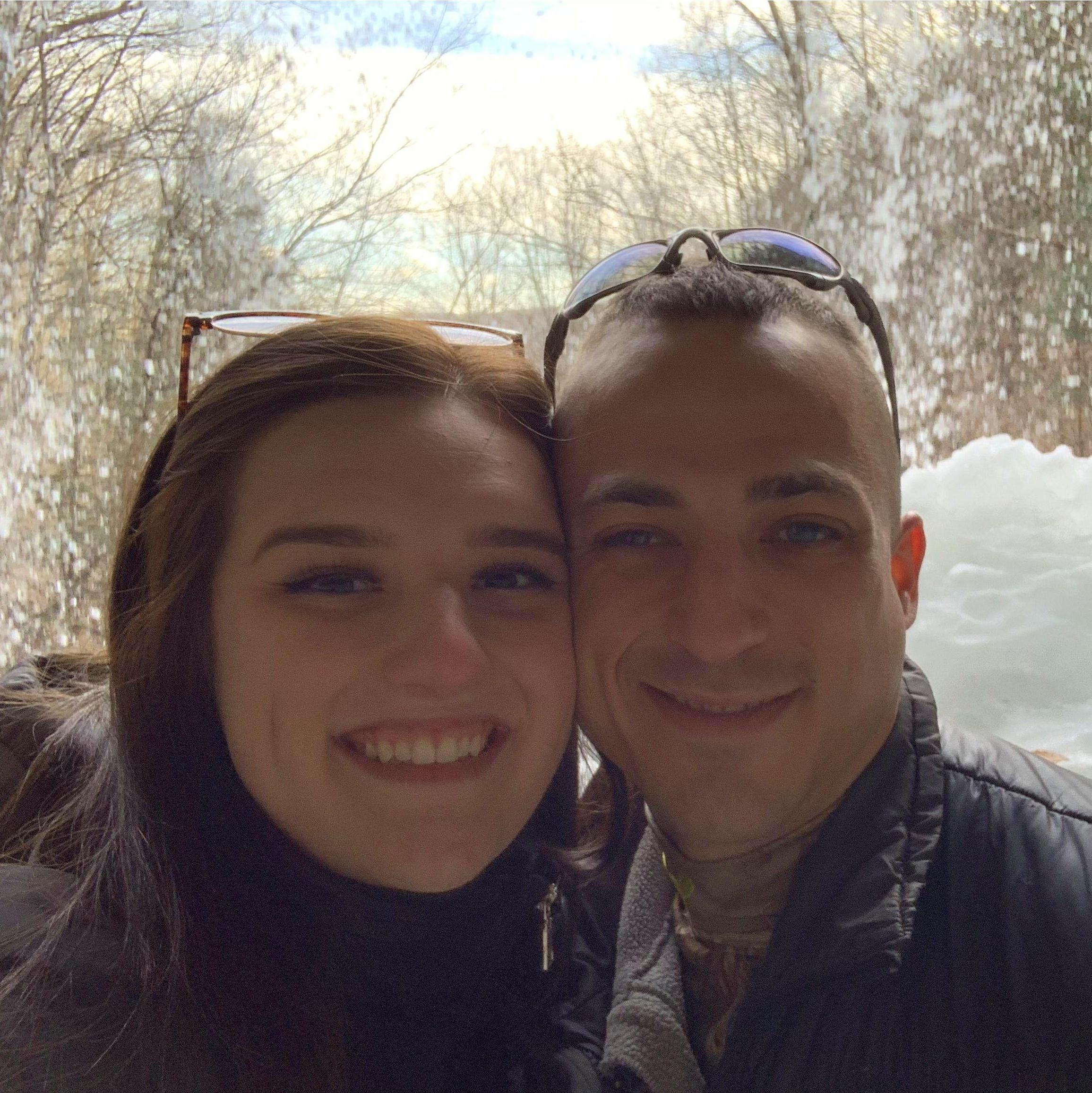 Our first photo together