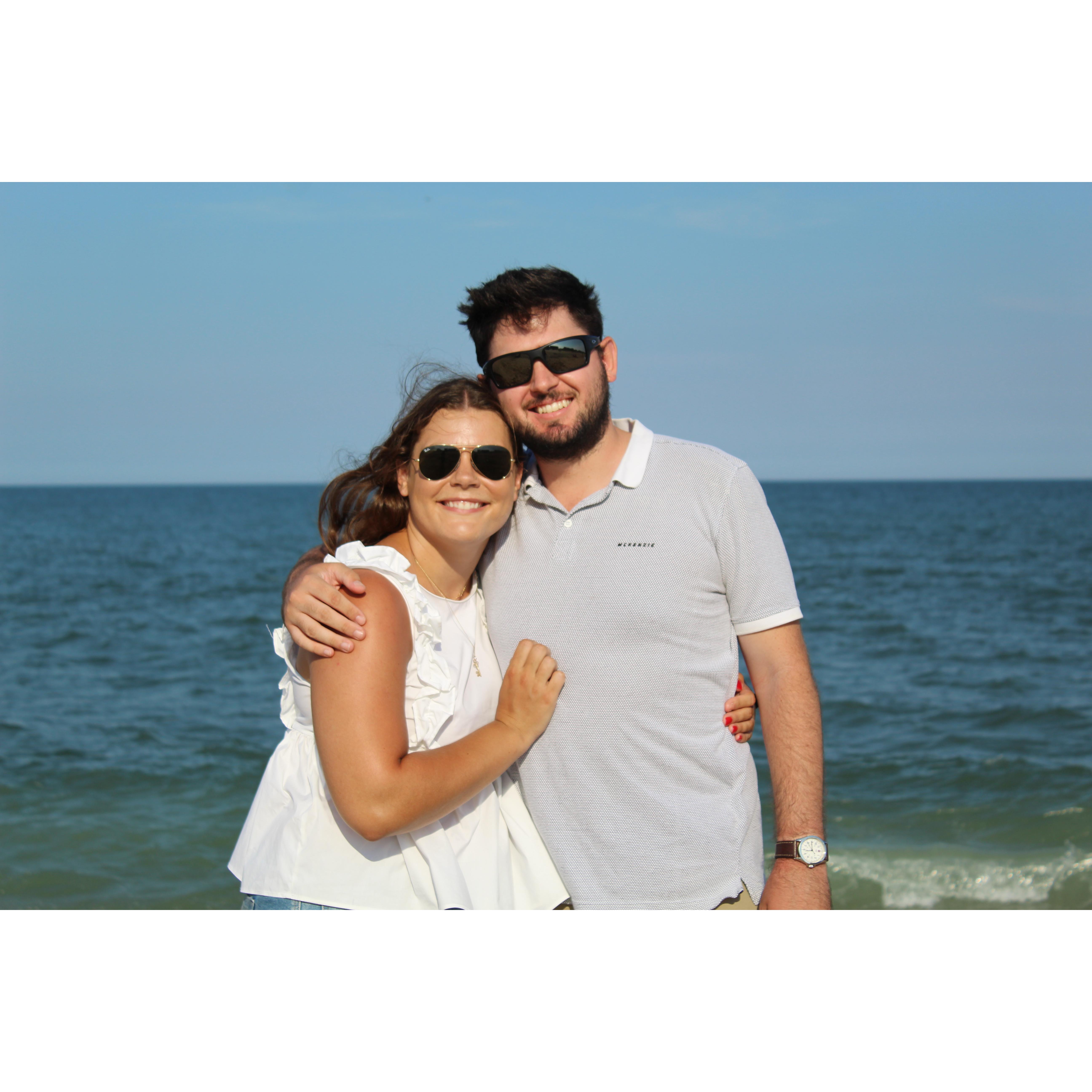 Cordes' first Fenwick Island beach vacation with the Fehrs in 2020.