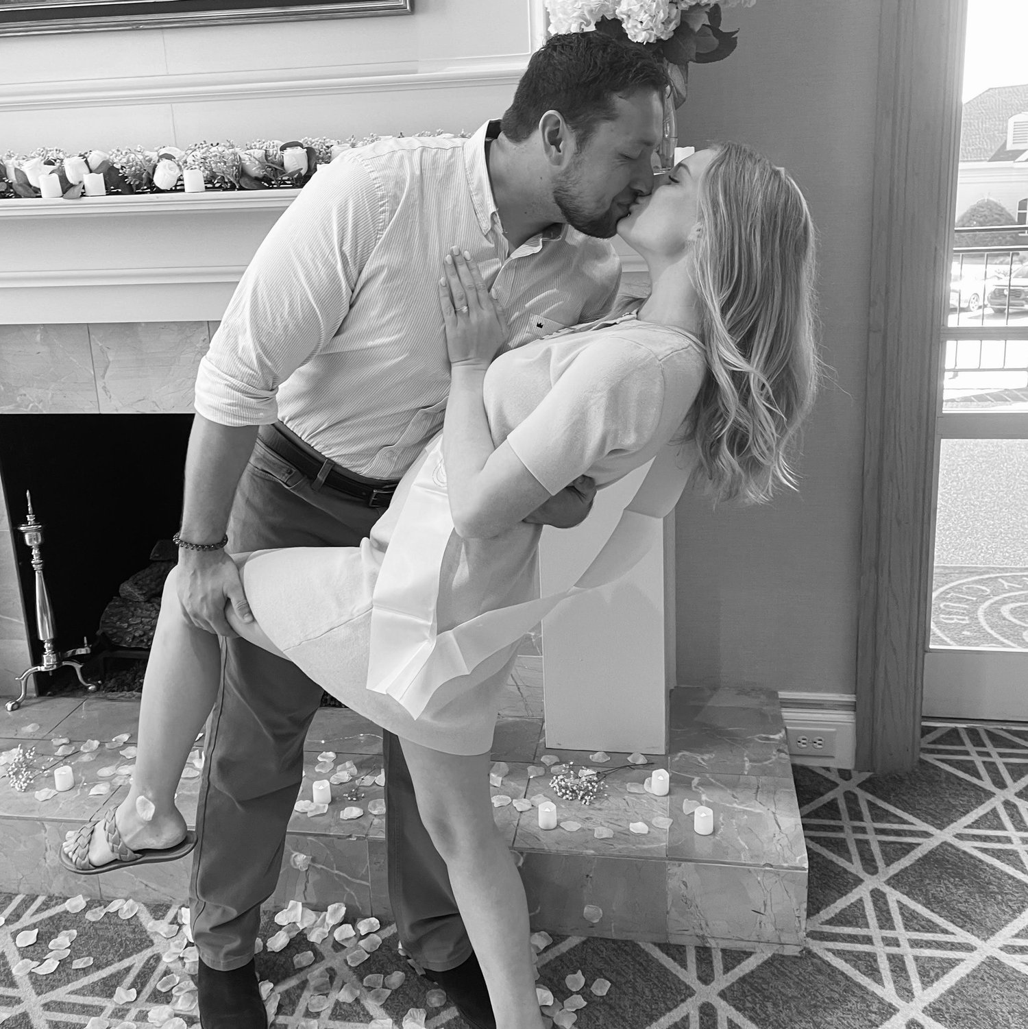 One of our favorite pictures from the special day she said, "YES!"