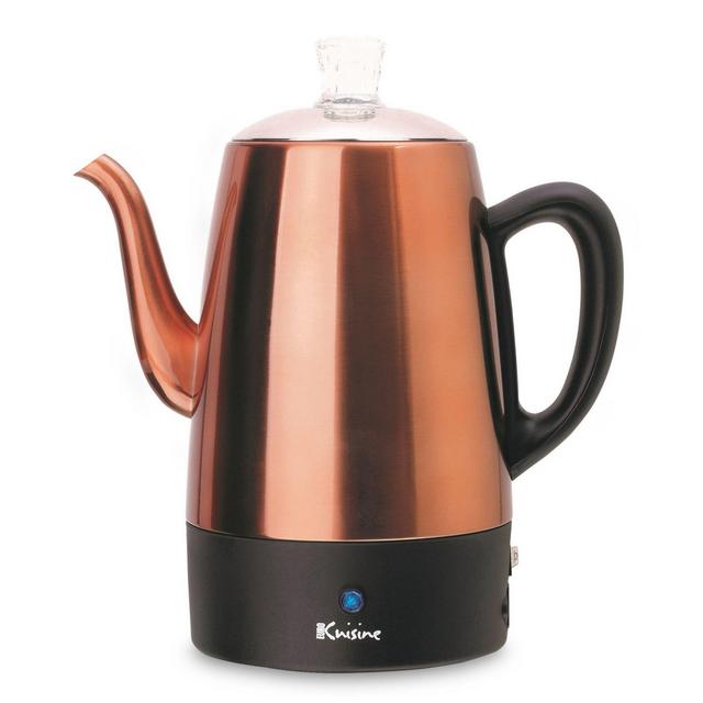 Euro Cuisine® 8-Cup Electric Coffee Percolator in Copper